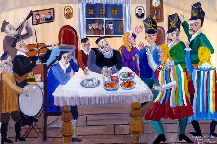 Lovingly painted childhood memories reveal life in prewar Jewish town