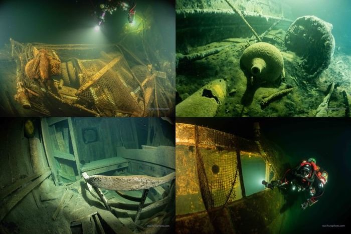 Eerie photos of ‘perfectly preserved’ wreck at the bottom of the Baltic help solve WWII mystery
