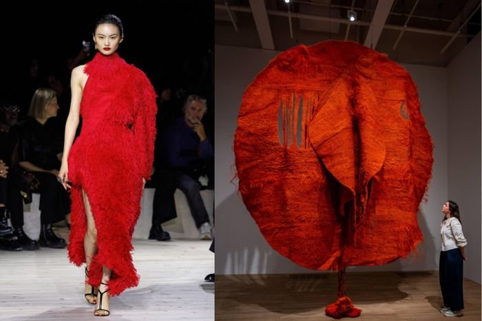 Abakanowicz art inspiration for new McQueen collection at Paris fashion show