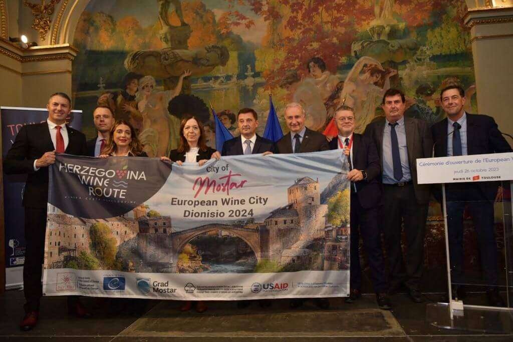 Mostar officially takes the title of European City of Wine Dionisio