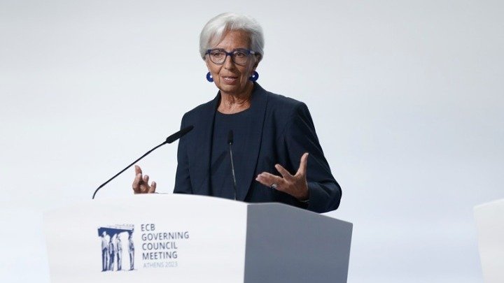 ECB's head Christine Lagarde praises Greek economy's return to pre-Covid levels