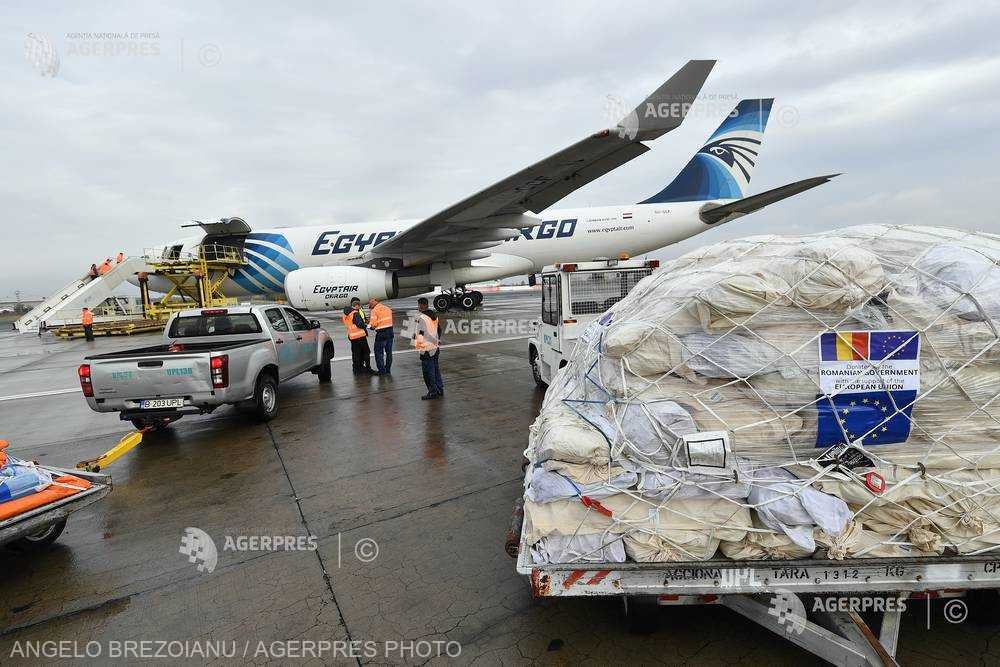 Aircraft leaves Otopeni Airport with aid for population of Gaza Strip