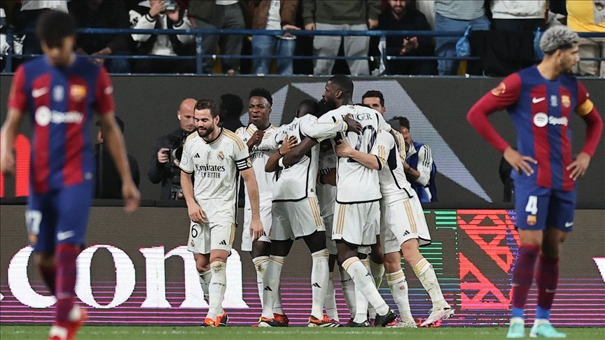 Real Madrid beat Barcelona to win Spanish Super Cup