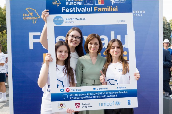 Moldovan president visits Ungheni, Nisporeni