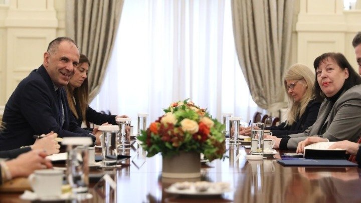 FM Gerapetritis meets UN chief's Special Representative for Children and Armed Conflict