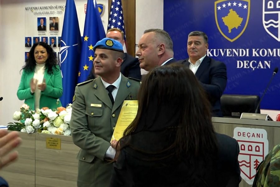 Deçan honors Besnik Fana as symbol of Albanian military pride