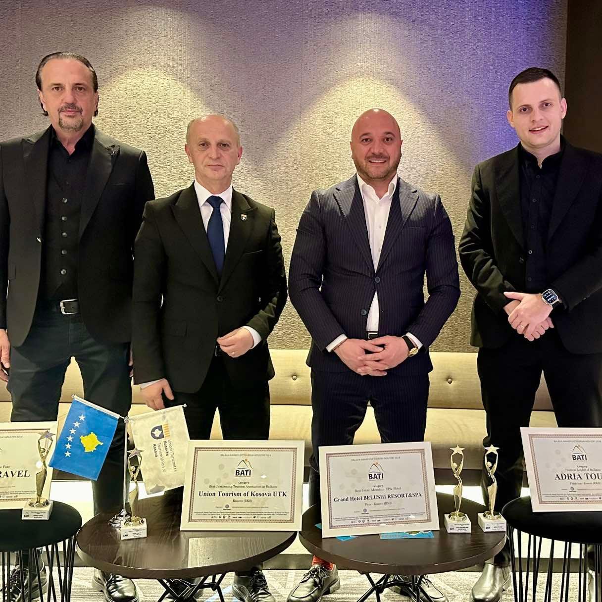 Kosovo Tourism Union received Balkan awards of tourism industry