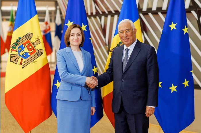 Moldovan President Maia Sandu Meets European Council President António Costa in Brussels