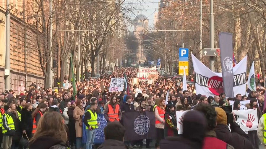 University deans back protesting educators in Serbia