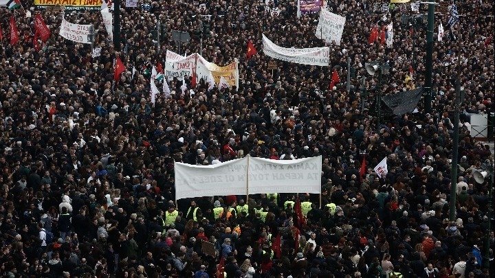 Mass Rallies Across Greece Demand Justice for Tempi Rail Tragedy Victims