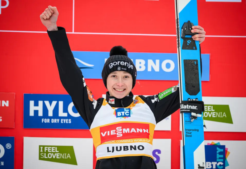 Slovenian ski jumping star secures second straight Crystal Globe