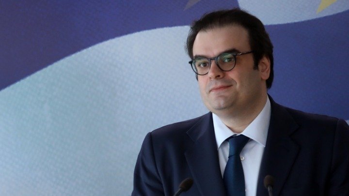 Greek Finance Minister at IMF Talks
