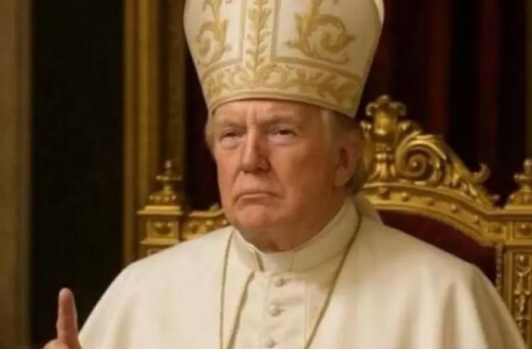Trump Posts Image of Himself as Pope on Social Media