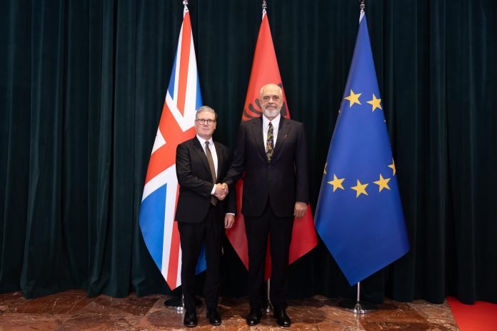 Keir Starmer makes historic first visit to Albania