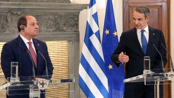 Mitsotakis, El-Sisi on Monastery
