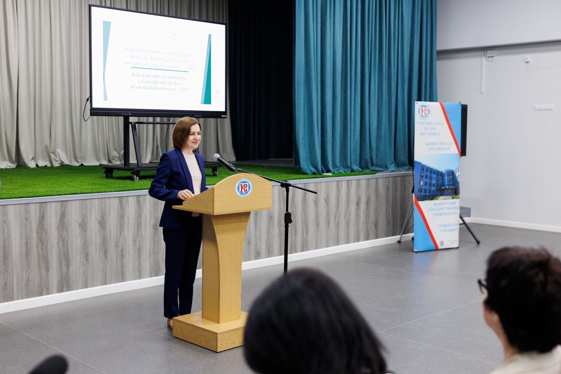 Sandu Visits Comrat, Supports Gagauz Language