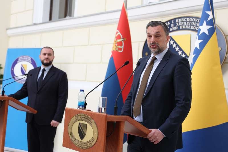 Bosnian, Serbian ministers talk EU aspirations
