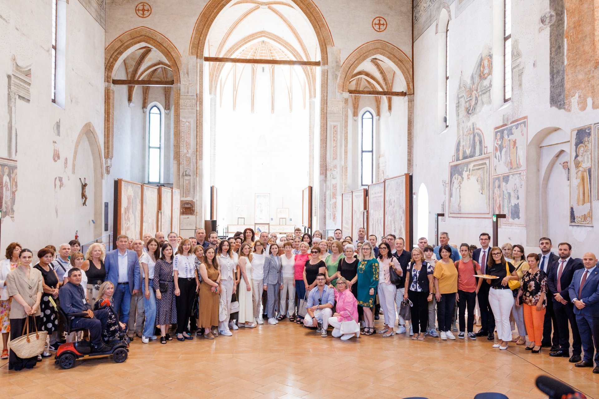 Sandu Meets Moldovans in Italy