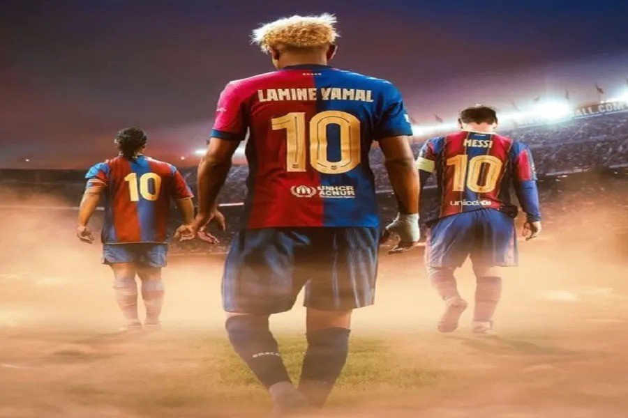Lamine Yamal takes over Messi’s number 10 at Barcelona
