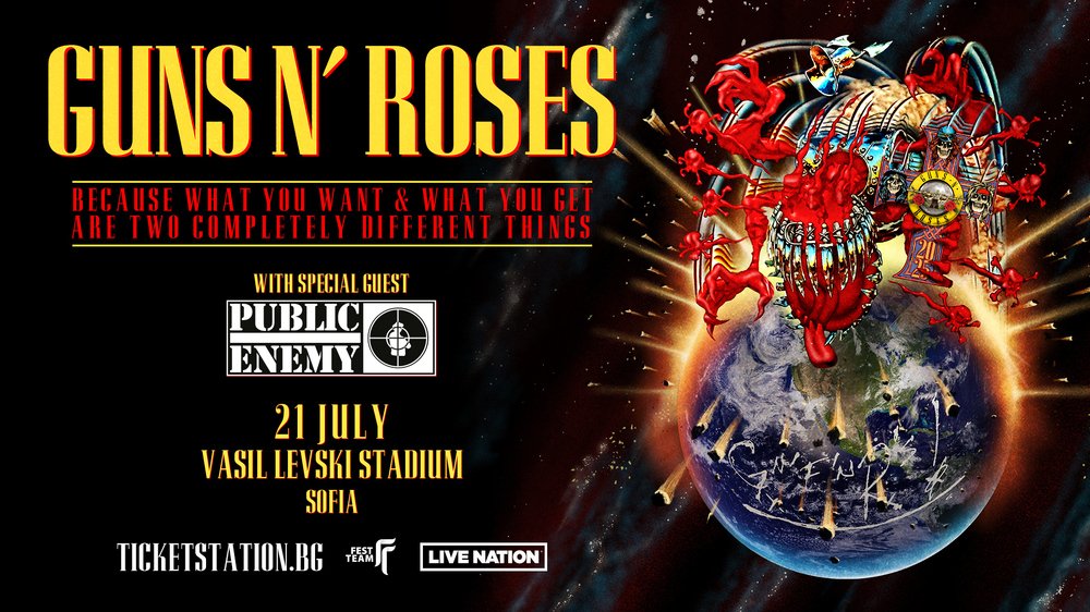 Guns N’ Roses to Rock Sofia with Public Enemy
