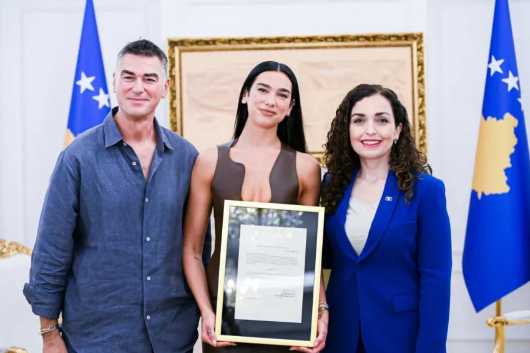 Dua Lipa Granted Kosovo Citizenship in Presidential Ceremony