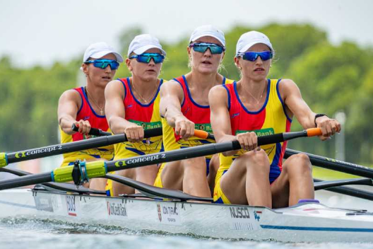 Romania wins double silver in fours at World Rowing Championships