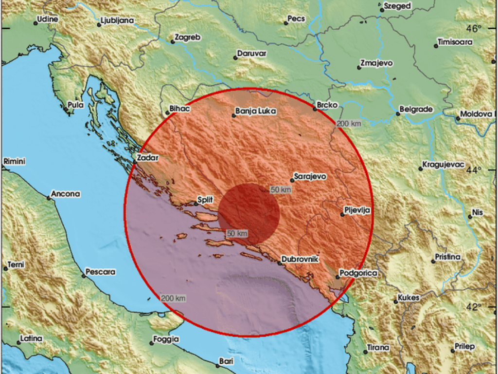 Earthquake hits Bosnia and Herzegovina