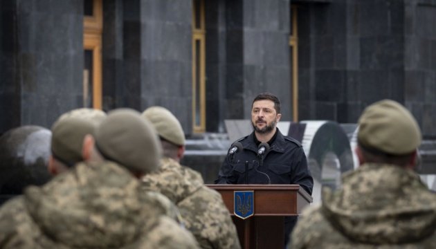 Zelensky awards TDF soldiers for courage and service