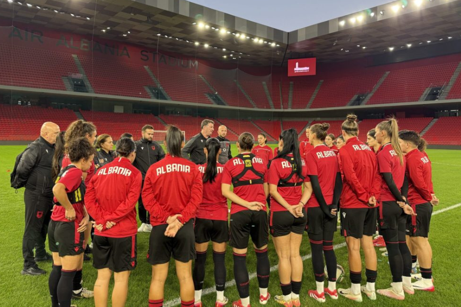 Albanian women’s national team ahead of do-or-die clash with Cyprus