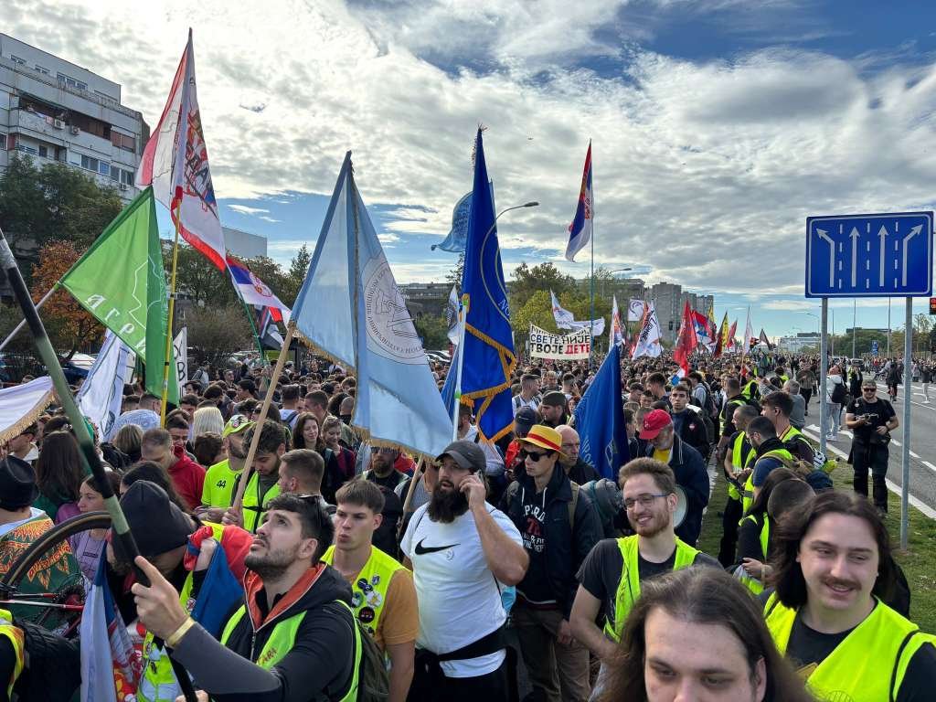 Serbia sees massive student-led protest march from Belgrade to Novi Sad