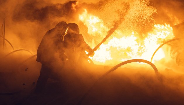 Russian strike ignites fire at gas facility in Ukraine's Poltava region