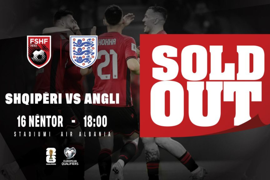 Albania-England World Cup qualifier sold out
