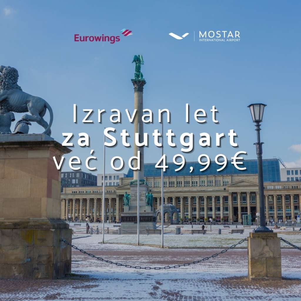 Bosnia's Mostar Airport opens winter route to Germany's Stuttgart