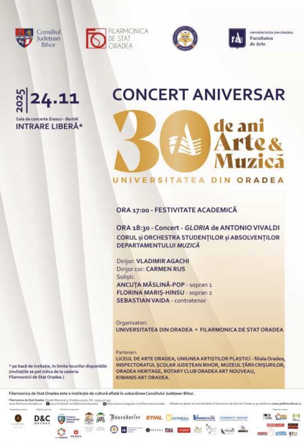 Romania’s Oradea University honors 30 years of artistic education