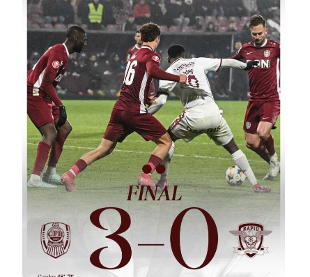 CFR Cluj shocks Romanian Superliga leaders