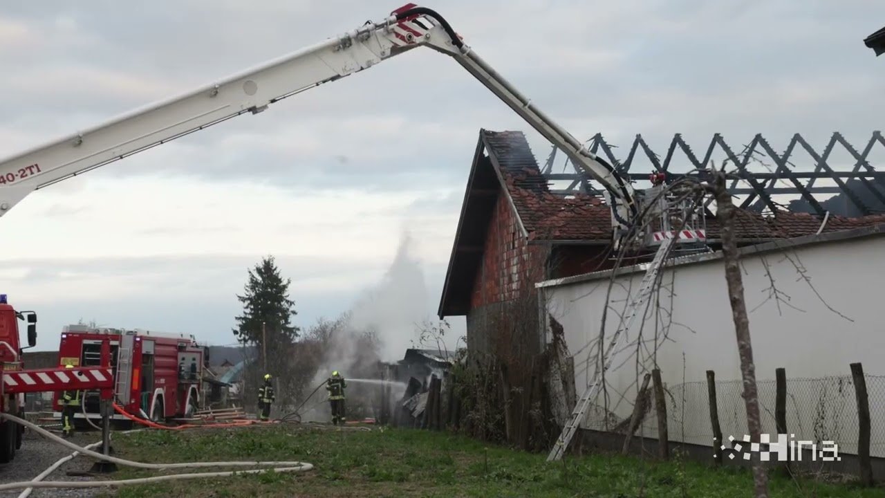 Warehouse fire erupts in Croatia's Sesvete