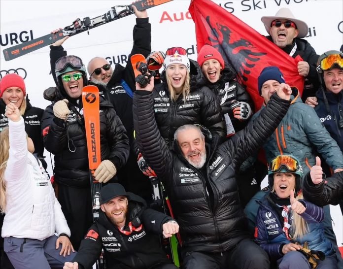 Albania’s ski star claims World Cup slalom podium