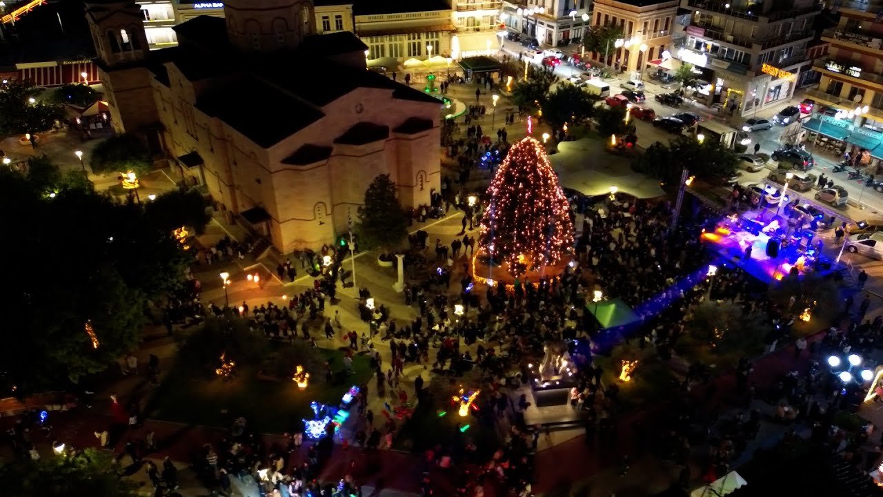 Greece's Argos-Mycenae lights up Christmas tree