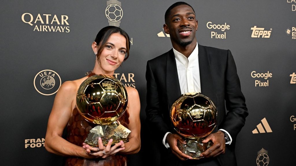 Ousmane Dembélé, Aitana Bonmatí win Best FIFA Football Awards