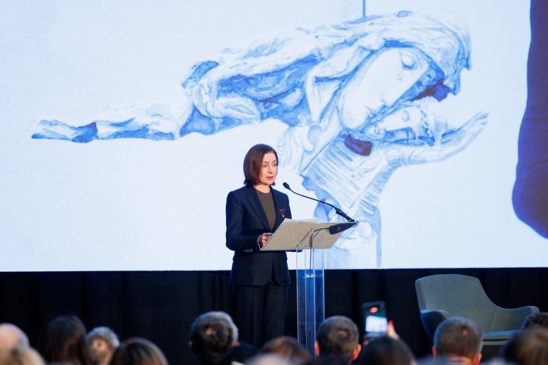 Maia Sandu honors defenders of Moldova’s independence