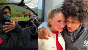 Loredana Zefi shares photo of Karim Adeyemi making Albanian gesture