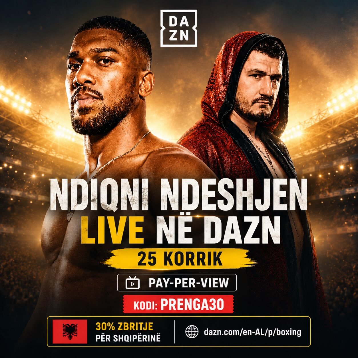 Joshua vs. Prenga headlines major boxing event in Saudi Arabia